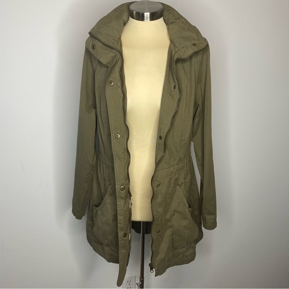 Mossimo Supply Co. Olive Green Anorak Water Resistant Utility Jacket - Picture 2 of 16